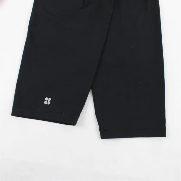 Sweaty Betty Solid Black Color All Day Crop Legging Activewear Women's Size L