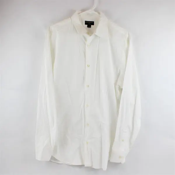 Banana Republic White Long-Sleeved Button-Up Men's Large 16-16.5