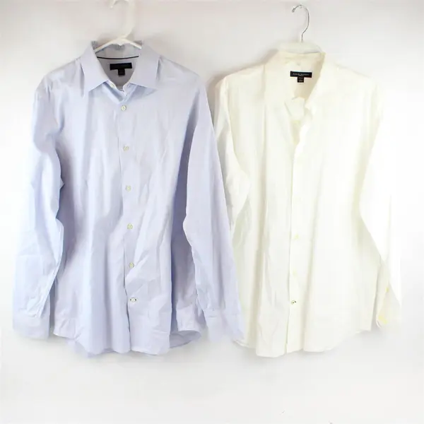 Lot of 2 Banana Republic Long-Sleeved Button-Ups Men's Large Flawed