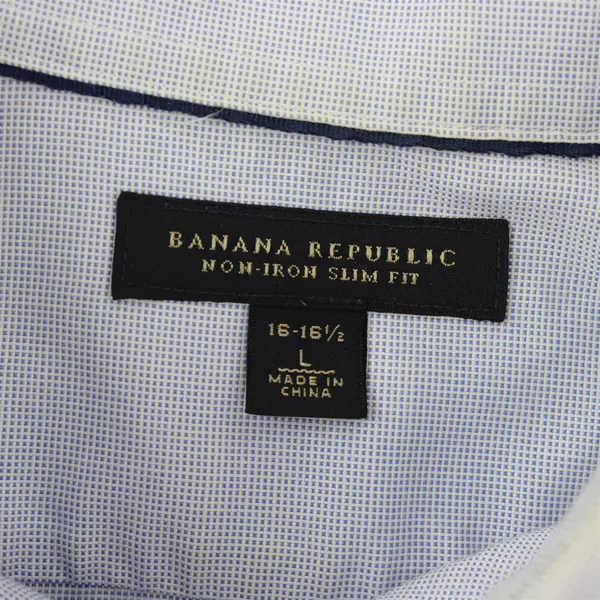 Lot of 2 Banana Republic Long-Sleeved Button-Ups Men's Large Flawed