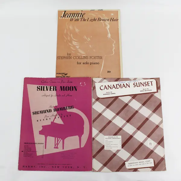 Lot Of 8 Vintage Piano Solo Sheet Music Lyrics 1940s 1950s Used