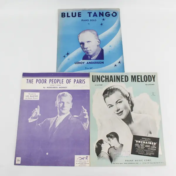 Lot Of 8 Vintage Piano Solo Sheet Music Lyrics 1940s 1950s Used