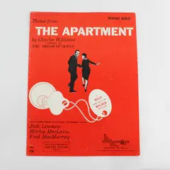 Vintage Theme From The Apartment Piano Solo Sheet Music Song Book 