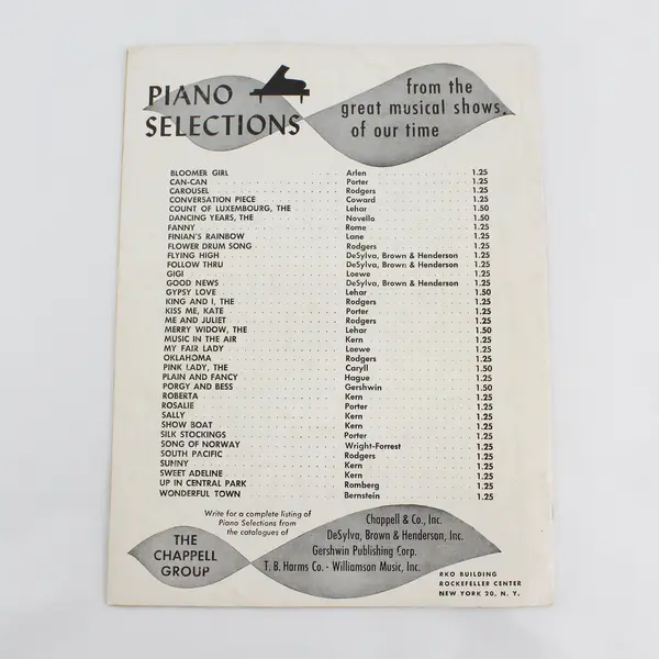 Vintage Porgy And Bess Gershwin Film Piano Selection Sheet Music Song Book