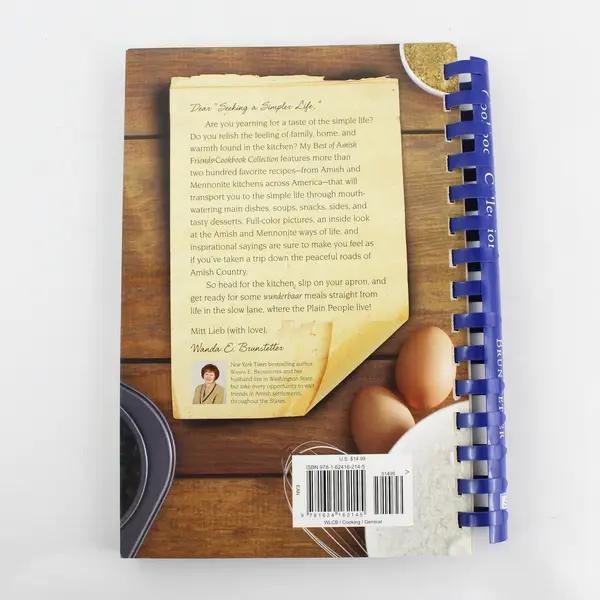 The Best of Amish Friends Cookbook Collection Brunstetter 2013 Spiral Bound