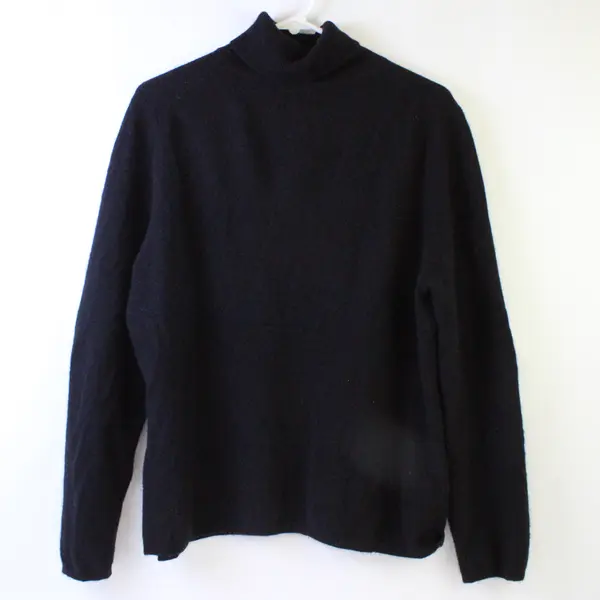 Charter Club Black Cashmere Turtleneck Sweater Women's Large