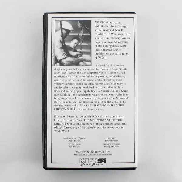 The Men Who Sailed the Liberty Ships VHS Tape 1994 Edition WWII History