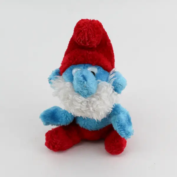 Vintage 1981 Peyo Wallace Berrie Papa Smurf Stuffed Plush Toy 8"