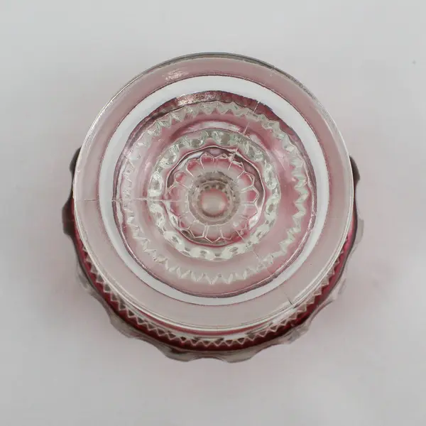 Vintage Tiffin Franciscan King's Crown Cranberry Flashed Candy Dish No Lid