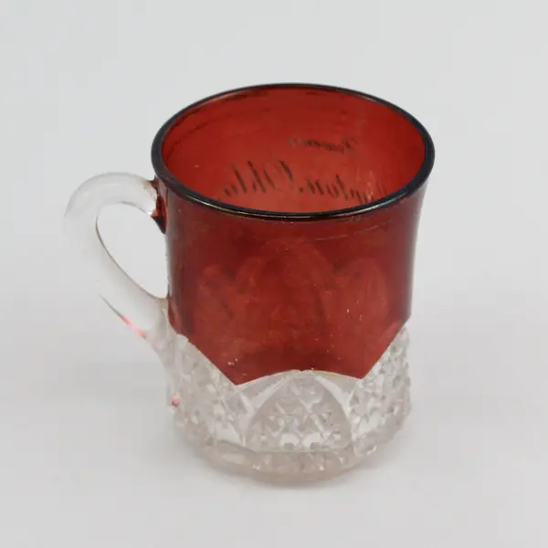 Duncan Miller Button Arches Ruby Flashed Souvenir Mug Stanton Oklahoma