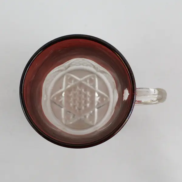 Duncan Miller Button Arches Ruby Flashed Souvenir Mug Stanton Oklahoma