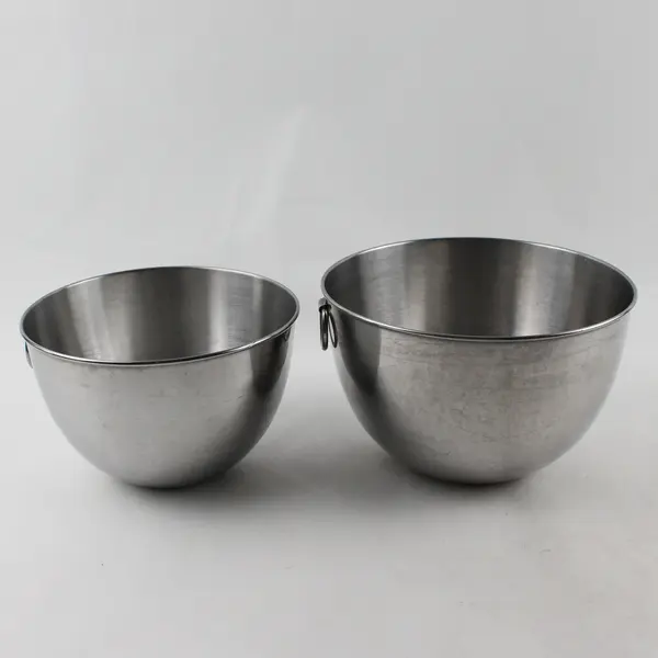 Lot Of 2 Revere Ware Stainless Steel Nesting Mixing Kitchen Bowls 8" & 7" Dia