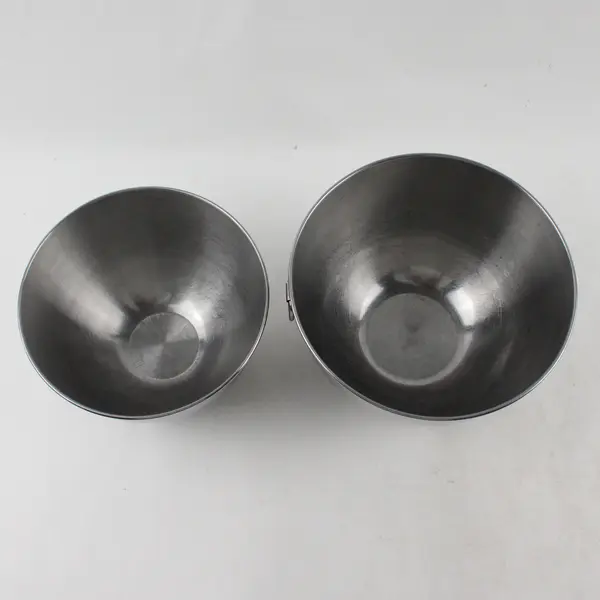 Lot Of 2 Revere Ware Stainless Steel Nesting Mixing Kitchen Bowls 8" & 7" Dia