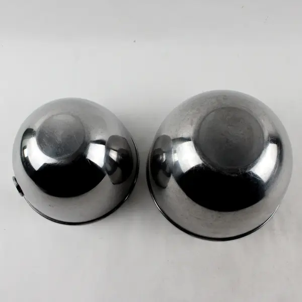 Lot Of 2 Revere Ware Stainless Steel Nesting Mixing Kitchen Bowls 8" & 7" Dia