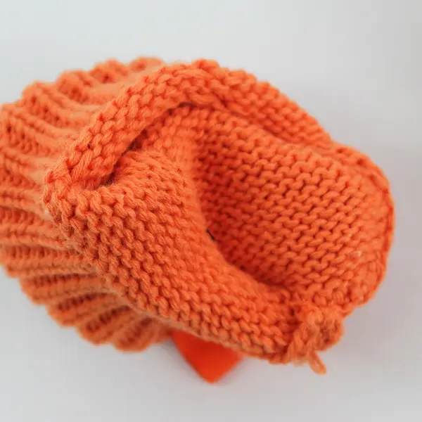 Child of Mine by Carter's Newborn Pumpkin Face Halloween Slipper Socks Orange