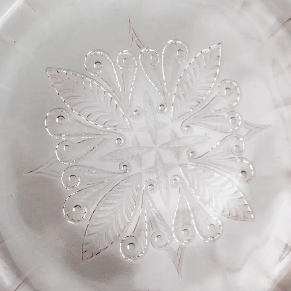 Vintage Jeannette Adam Pink Square Salad Plate 7.5"