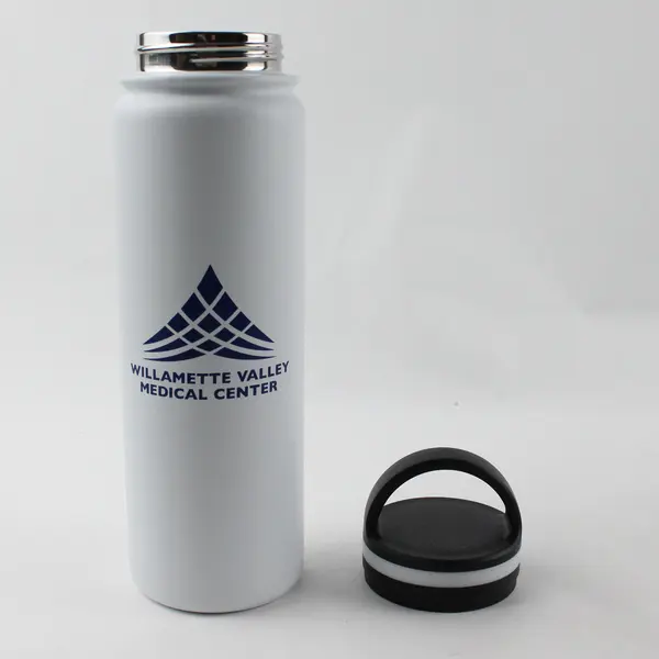 Lot of 2 Stainless Steel Water Bottles Willamette Valley Medical & Georgia Tech