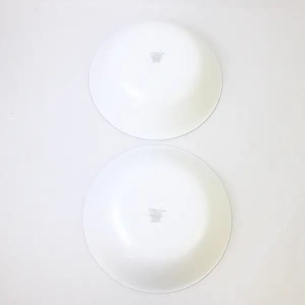 Lot Of 2 Corning Blue Velvet (Corelle) Pattern Round Soup Bowls 8.75" Diameter
