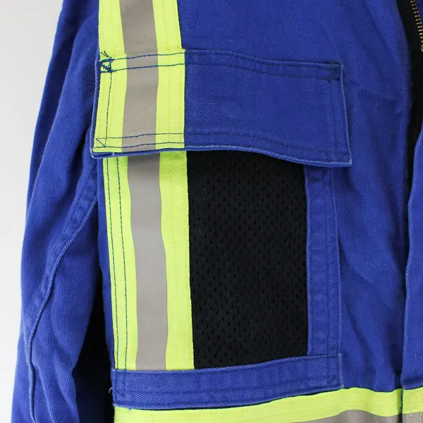 Carhartt Men's 44R Royal Blue Flame Resistant High Visibility Coveralls 