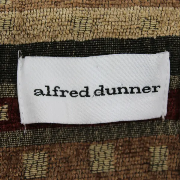 Vtg Alfred Dunner Women's Size 8 Brown Hues Tapestry Beaded Open Front Jacket