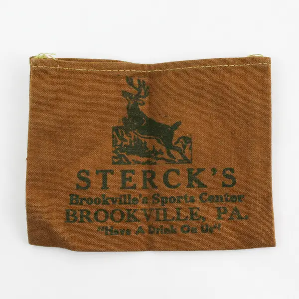 Vintage 1951 Canvas Pouch Souvenir of National Bench Rest Shoot Dubois, PA
