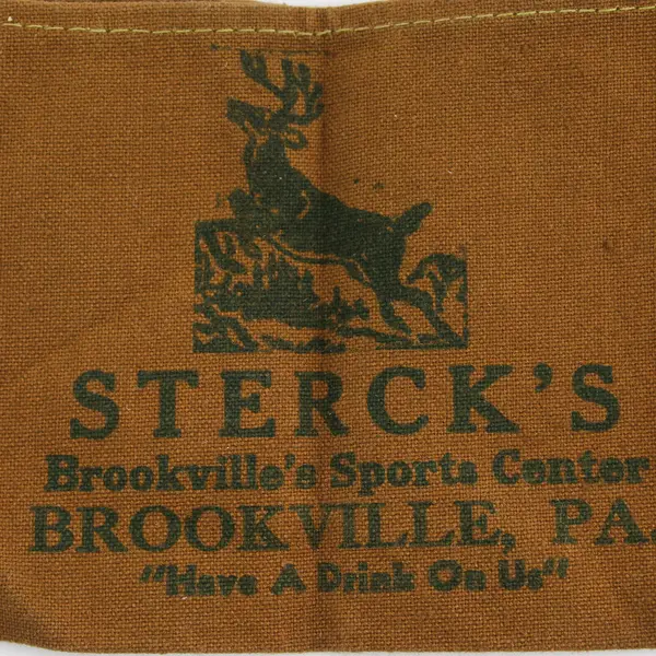 Vintage 1951 Canvas Pouch Souvenir of National Bench Rest Shoot Dubois, PA