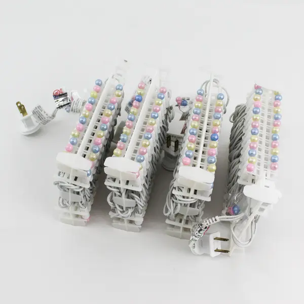 4 Strands Of 48 Pastel Colored LED Lights For Easter Birthdays  Weddings Etc.