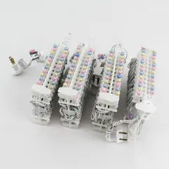 4 Strands Of 48 Pastel Colored LED Lights For Easter Birthdays  Weddings Etc.