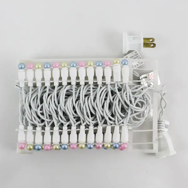 4 Strands Of 48 Pastel Colored LED Lights For Easter Birthdays  Weddings Etc.