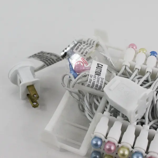 4 Strands Of 48 Pastel Colored LED Lights For Easter Birthdays  Weddings Etc.