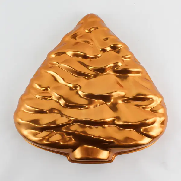 Vintage Mid Century Copper Christmas Tree Food Mold