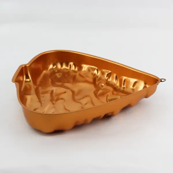 Vintage Mid Century Copper Christmas Tree Food Mold