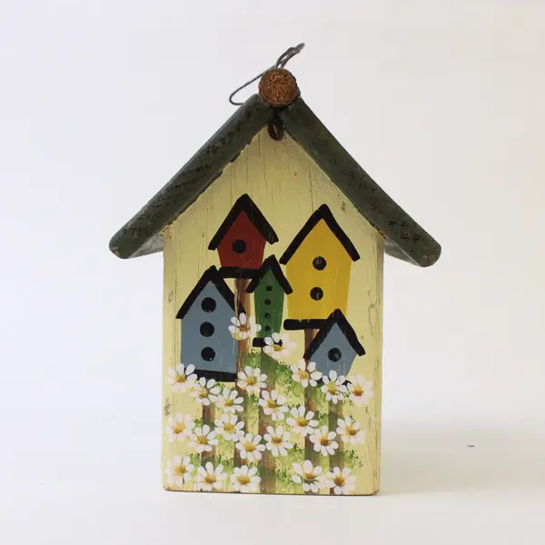 Vintage Wooden Birdhouse Rustic Bed & Breakfast Garden Decor
