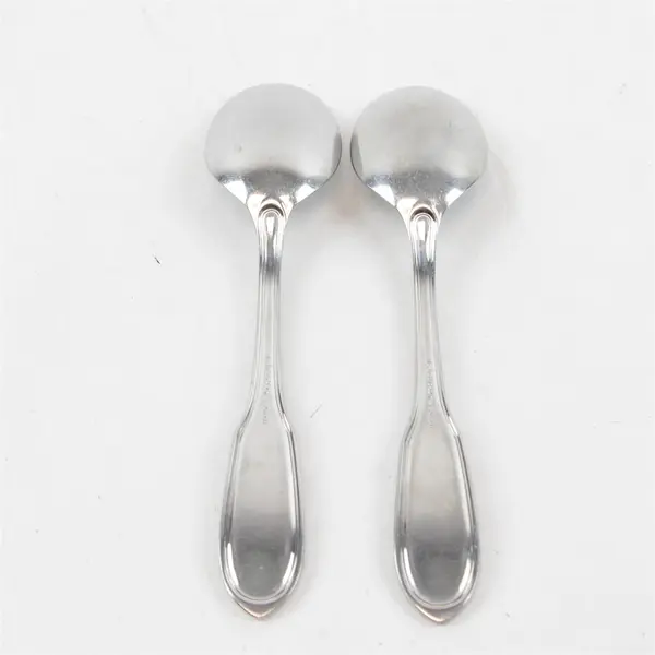 Lot of 2 Retroneu Capri Stainless Steel Teaspoons 6.5"