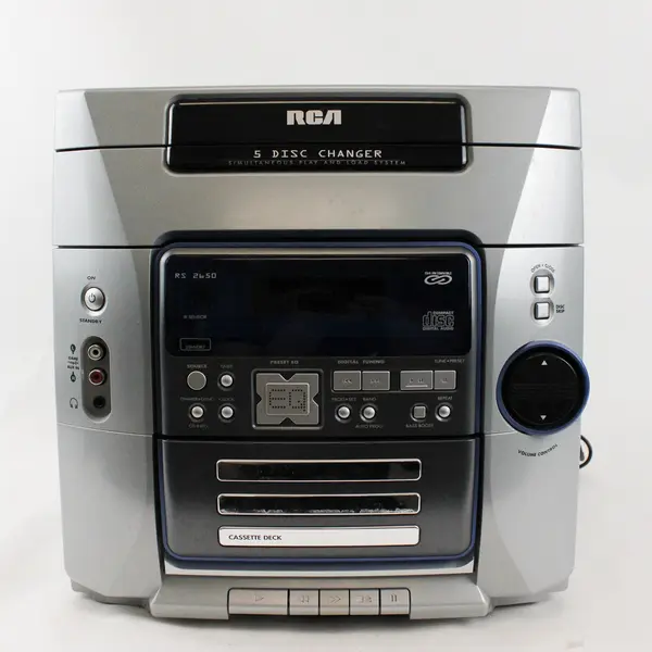 RCA RS 2650 Stereo AM/FM Radio/5 Disc CD/Cassette Shelf System Tested
