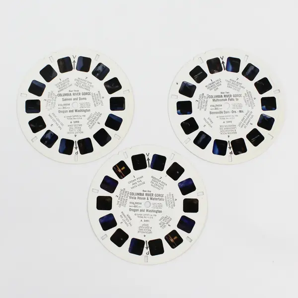 Vintage View-Master Columbia River Gorge Oregon Washington 3 Reel Set A249