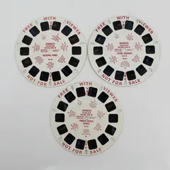 Lot Of 3 View-Master Demonstration Reels Scenic Picture Tour DR46 DR49 DR55