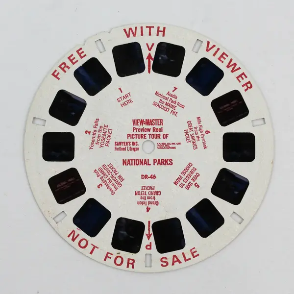 Lot Of 3 View-Master Demonstration Reels Scenic Picture Tour DR46 DR49 DR55