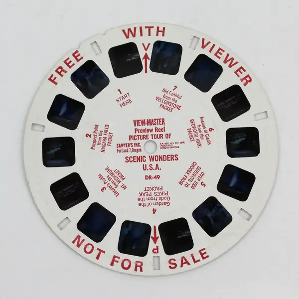 Lot Of 3 View-Master Demonstration Reels Scenic Picture Tour DR46 DR49 DR55