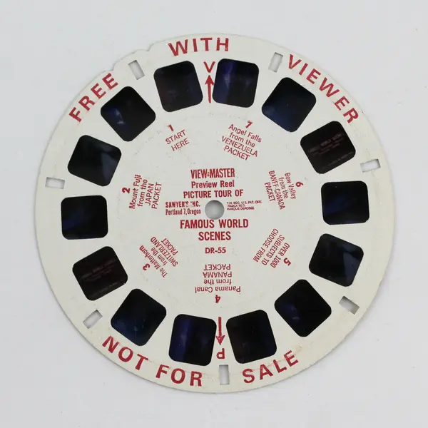 Lot Of 3 View-Master Demonstration Reels Scenic Picture Tour DR46 DR49 DR55