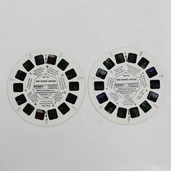 Set Of 2 Vintage View-Master The White House A793 Reels 1-2