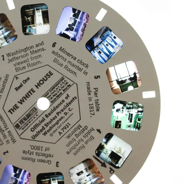 Set Of 2 Vintage View-Master The White House A793 Reels 1-2
