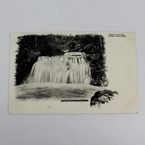 Vintage Greetings From Ashland Ore The Ashland Falls Oregon Litho Postcard