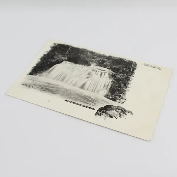 Vintage Greetings From Ashland Ore The Ashland Falls Oregon Litho Postcard