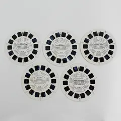 Lot of 5 Vintage View-Master Scenic Picture Tour USA Canada Reels RP 100