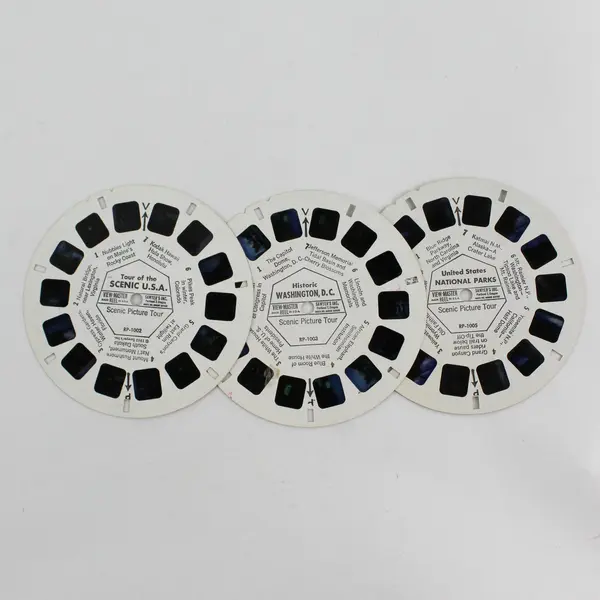 Lot of 5 Vintage View-Master Scenic Picture Tour USA Canada Reels RP 100