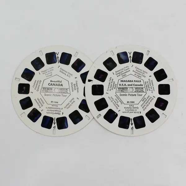 Lot of 5 Vintage View-Master Scenic Picture Tour USA Canada Reels RP 100