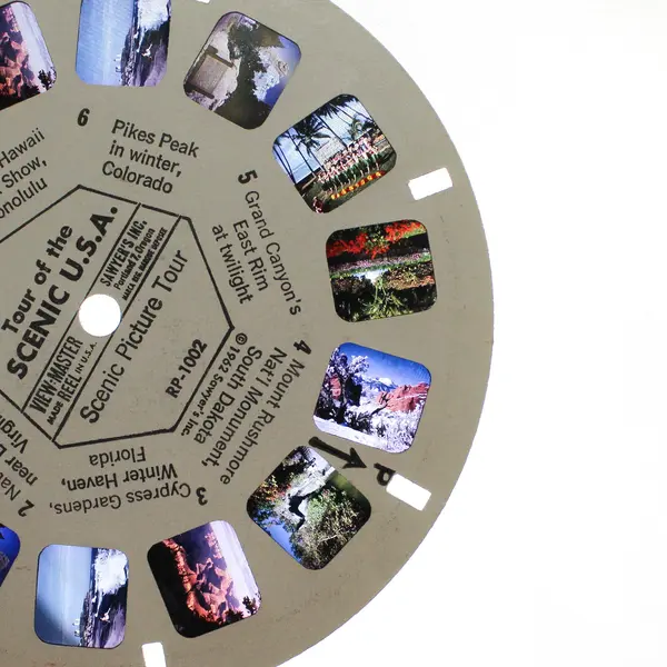 Lot of 5 Vintage View-Master Scenic Picture Tour USA Canada Reels RP 100