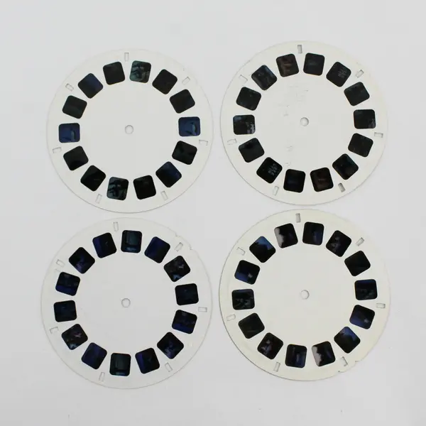 Lot Of 4 View-Master Scenic Picture Tour Mexico Europe People Of Other Lands