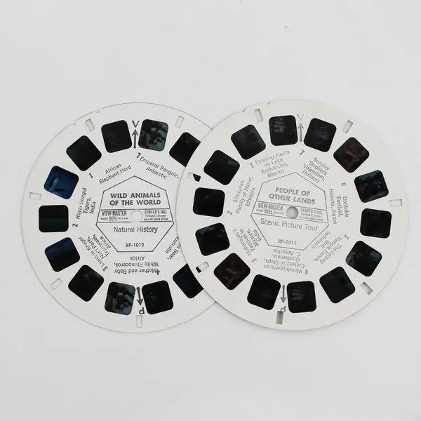 Lot Of 4 View-Master Scenic Picture Tour Mexico Europe People Of Other Lands